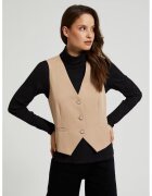 MOODO Vesta bej cu butoane decorative - Bej