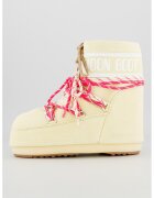 Moon Boot Cizme de iarna din piele intoarsa Icon - Alb/Kaki/Roz