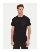 MOOSE KNUCKLES Tricou barbati negru - bumbac 100%