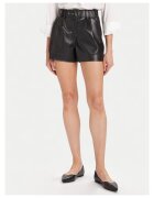 Morgan Pantaloni scurti dama - piele ecologica - negru