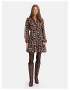 Morgan Rochie casual - fermoar - maro - poliester