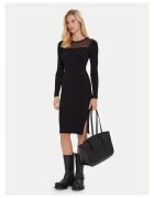 Morgan Rochie tricotata de dama negru - fabricata din material de calitate