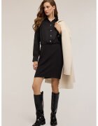 Motivi Rochie mini cu maneci lungi - Negru
