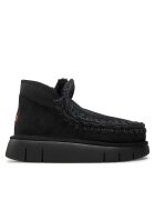 Mou Ghete dama Eskimo Bounce Sneake - piele naturala - negru