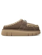 Mou Papuci dama Elgry Bounce Clog - piele naturala - maro