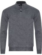 Must Pulover barbati - S8212 - guler scurt - gri deschis - material moale