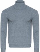 Must Pulover barbati - S8526 - guler rulat - gri deschis - fabrica originala