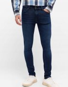 Mustang Blugi Barbati - Atlanta - Skinny Fit - Talie Medie - Fermoar - Lungi - 5 Buzunare - Bumbac - Elastan - W32-L32 US - Albastru