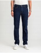 Mustang Blugi Barbati - Tramper Straight - Talie Medie - 100% Bumbac - Fermoar - Lungi - 5 Buzunare - Denim Blue - Albastru inchis