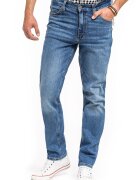Mustang Blugi Barbati - Tramper Tapered - Slim Fit - Confortabili Si Rezistenti - Material Elastic - Croiala Clasica - Ideali Pentru Munca Si Zilnic - Fermoar - Bumbac - Elastan - Albastru - Albastru