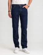 Mustang Blugi Barbati - Washington - Talie Medie - 100% Bumbac - Fermoar - Lungi - 5 Buzunare - Denim Blue - Albastru inchis
