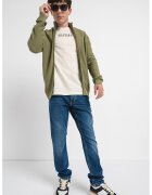 Mustang Cardigan cu guler medium - Verde deschis