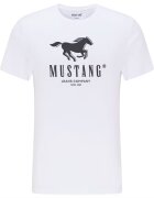 Mustang Tricou ALEX C PRINT - alb - Alb