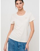 Mustang Tricou cu decolteu rotund - Alb murdar