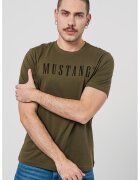Mustang Tricou cu imprimeu logo - Kaki