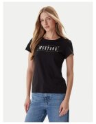 Mustang Tricou dama culoare neagra - bumbac