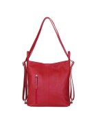 myOwn Geanta rucsac 2-in-1 din piele naturala Alesandra - Rosu