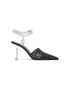 Naked Wolfe Slapi dama - CHROMED - Piele naturala - Negru - Negru