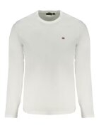 Napapijri Bluza barbati - cu logo brodat - Regular fit - - Alb