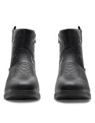 Nelli Blu Botine fete - sintetic - negru