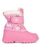 Nelli Blu Cizme fete - textil - roz/alb