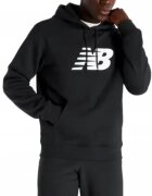 New Balance Hanorac barbati regular fit - cu gluga - negru - bumbac