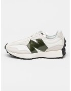 New Balance Pantofi sport cu insertii din piele intoarsa 327 - Alb/Alb fildes/Kaki