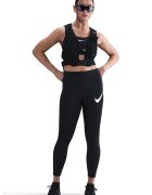 Nike Colanti crop pentru alergare - Alb/Negru