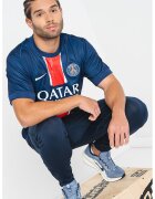 Nike Pantaloni conici cu Dri-FIT pentru fotbal - Alb/Bleumarin