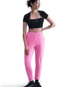 Nike Pantaloni de trening din amestec de bumbac cu buzunzare laterale - Roz deschis