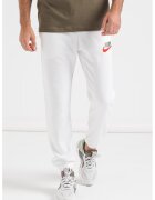 Nike Pantaloni sport din amestec de bumbac cu broderie logo - Alb