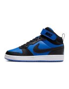 Nike Pantofi sport mid-high Court Borough 2 de piele - Negru/Albastru royal