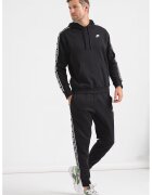 Nike Trening cu gluga si benzi logo Club - Alb/Negru