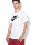 Nike Tricou cu imprimeu logo Icon Futura - Alb/Negru