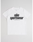 Nike Tricou de bumbac cu imprimeu contrastant - Negru/Alb optic