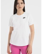 Nike Tricou din bumbac Sportswear Club Essentials - Alb optic