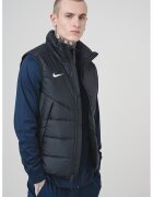 Nike Vesta matlasata cu puf si logo - Negru stins/Alb optic