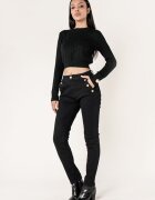 Nina Carter Blugi dama mom fit negrI P216 M10 18374 - Negru