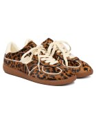 Nokwol Tenisi dama model Leopard - piele naturala - maro