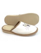 NOWO Papuci - Piele - Bej - Marimea