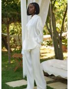 Nympha Clothing Compleu Elegant din Organza - Alb - White Martini
