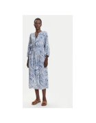 Olsen Camasa stil rochie dama 13002020 - Viscoza - Albastru - Albastru