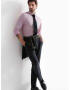OMBRE Camasa regular fit cu guler ascutit - Roz pal