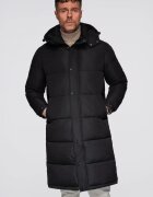 OMBRE Geaca lunga in stil de palton OM-JALJ-0309 - Negru