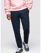 OMBRE Pantaloni de trening din amestec de bumbac cu snur de ajustare - Bleumarin