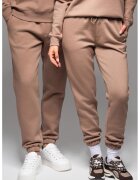 OMBRE Pantaloni de trening unisex cu model uni - Maro camel