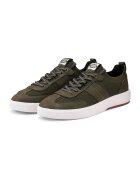 OMBRE Pantofi sport slip-on din piele ecologica si plasa - Verde