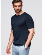 OMBRE Tricou tricotat fin - Bleumarin