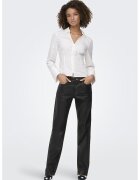 Only Blugi drepti cu aspect peliculizat - Negru