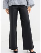 Only Pantaloni drepti cu talie medie - Negru